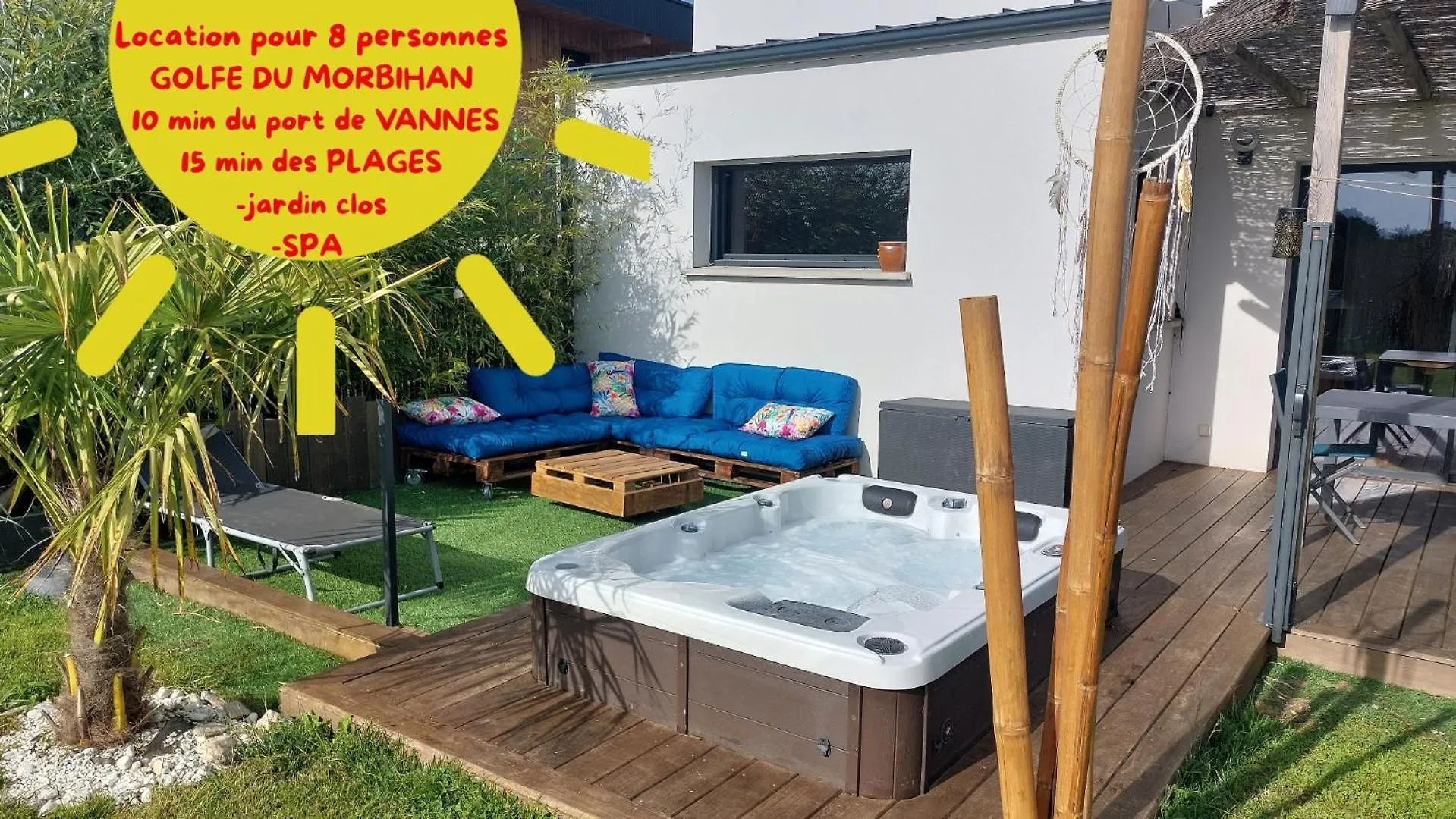 Location Maison 8 Pers. Avec Spa - Morbihan, Theix